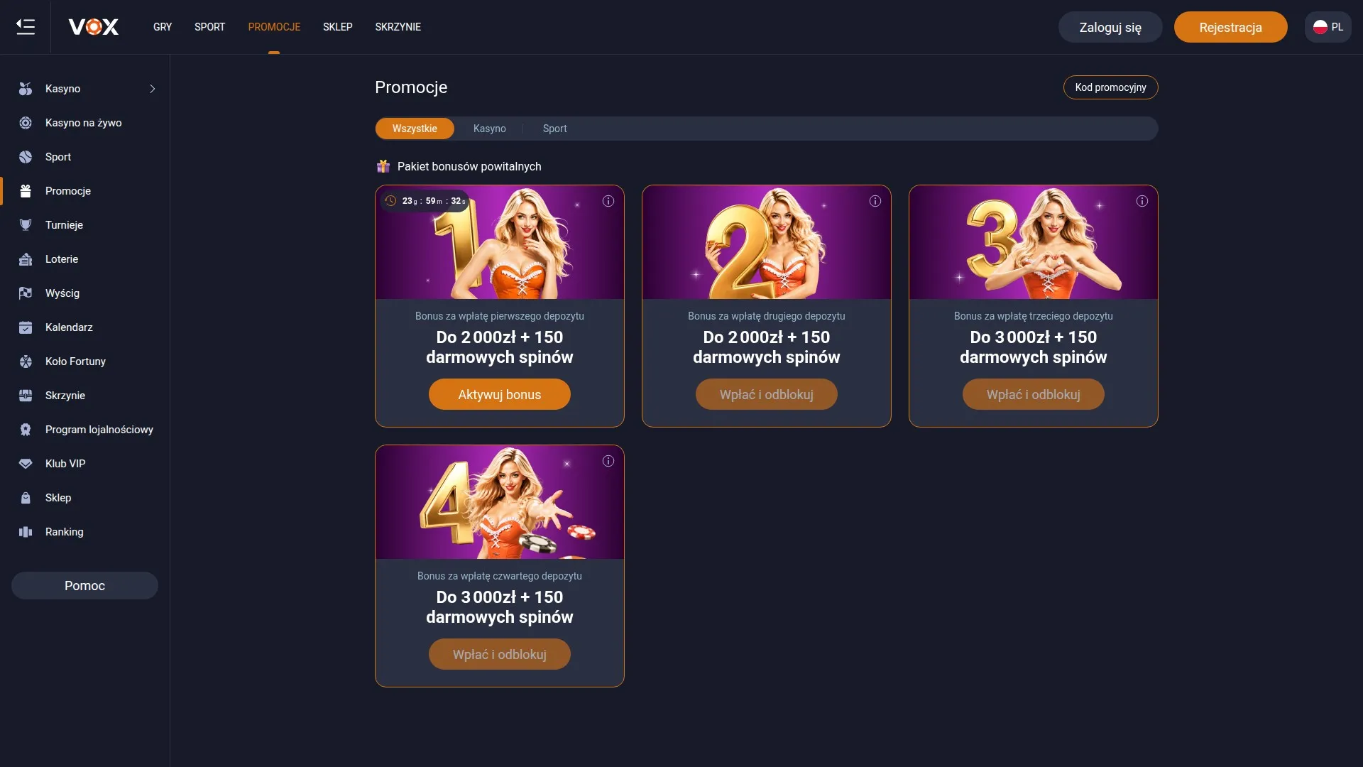 Bonus gotówkowy na start — bonus bez depozytu kasyno